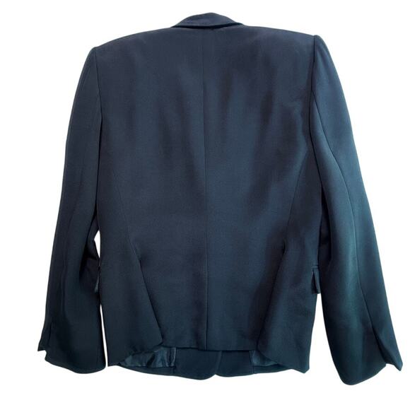 VTG Josephine Chaus 100% Silk Black Blazer Jacket Size 6 (Part of Matching Set) - Picture 2 of 15